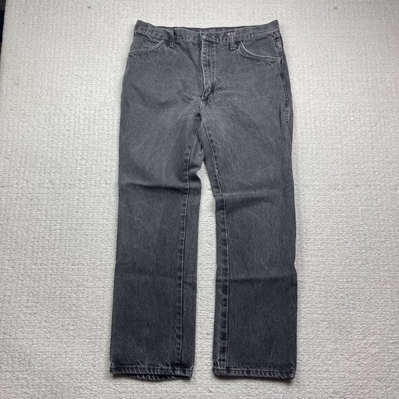 Vintage Rustler Jeans *36x30* Grey Pants Rancher Cowboy Tag Made In USA 90s Read - Picture 1 of 9